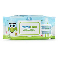 Mamaearth India's First Organic Bamboo Based Baby Wipes (72 Wipes)