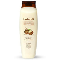 Naturali Daily Strength & Nourish Shampoo With Rice Water & Macadamia Nut Oil | Makes Hair Stronger | Paraben And Sulphate Free | Dry Frizzy Hair Shampoo | 200 Ml