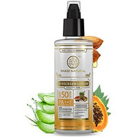 Khadi Natural Sunscreen Lotion With Spf 50 Pa++ | Sunscreen For Everyday Use | Non-Sticky Sunscreen | Sunscreen Without White Cast | Paraben Free | Suitable For All Skin Types | 100Ml