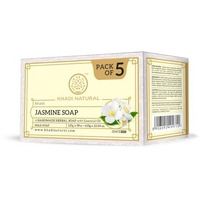 Khadi Natural Natural Jasmine Soap |Herbal Bathing Soap For Healthy Skin|Natural Soap With Essential Oils|Stress-Relieving Properties| Suitable For All Skin Types | (Pack Of 5) (5X125 G) (625 G)