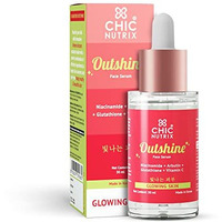 Chicnutrix Outshine  Korean Brightening Face Serum | Made In Korea | 5 Powerful Actives - Niacinamide, Glutathione, Vitamin C | For Pigmentation, Dark Spots & Acne Marks | For All Skin Types