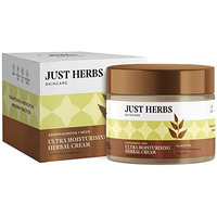Just Herbs Ayurvedic Herbal Nourishing Face Moisturizing Massage Cream With Ashwagandha & Neem For Men & Women | Face Cream For Winters Dull & Dry Skin- 100 Gm