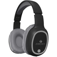 Zebronics Thunder Bluetooth 5.3 Wireless Headphones With 60H Backup, Gaming Mode, Dual Pairing, Enc, Aux, Micro Sd, Voice Assistant, Comfortable Earcups, Call Function(Black)