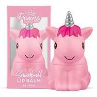 Renee Princess Snowball Pink Lip Balm | For Pre-Teen Girls | Enriched With Shea Butter, Cocoa Butter & Vitamin E | Cruelty-Free & Vegan | 3Gm