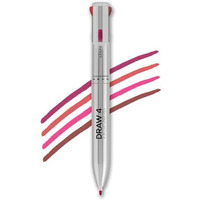 Renee Draw 4-4-In-1 Lip Liner, Four Shades Pinks, Brown, Nude & Red In One Pen - Highly Pigmented, Rich Texture, Matte Finish, One-Swipe Application & Travel-Friendly