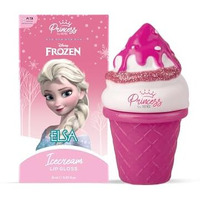 Renee Disney Frozen Princess Icecream Lip Gloss Elsa-For Pre-Teen Girls,Enriched With Shea Butter & Apricot Oil,Adds Glossy Shine With Nourishing And Moisturizing Effect - No Parabens - 8Ml