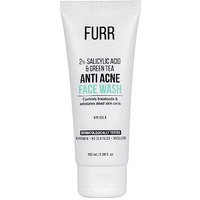 Furr Anti Acne Face Wash 2% Salicylic Acid With Green Tea & Tomato Fruit Juice | Controls Active Acne | Reduces Blemishes | Exfoliates Dead Skin Cells | Face Wash For Men & Women | 100Ml