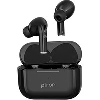 Ptron Newly Launched Bassbuds Neo In-Ear Tws Earbuds, Hd Mic & Trutalk Enc Calls, Game/Music Modes, 35Hrs Playtime, Bluetooth 5.3 Headphones, Type-C Fast Charging & Ipx5 Water Resistant (Black)