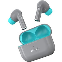 Ptron Newly Launched Bassbuds Neo Tws Earbuds, Hd Mic & Trutalk Enc Calls, Game/Music Modes, 35Hrs Playtime, In-Ear Bluetooth 5.3 Headphones, Type-C Fast Charging & Ipx5 Water Resistant (Grey)