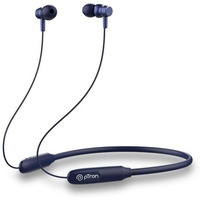 Ptron Tangent Flex Bluetooth 5.3 Wireless In-Ear Headphone With Mic, 38Hrs Playtime, 13Mm Driver, Dual Device Pairing Wireless Neckband, Type-C Fast Charge, Magnetic Buds & Ipx5 Water Resistant (Blue)