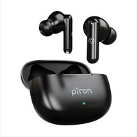 Ptron Bassbuds Air In-Ear Tws Earbuds With Deep Bass, 32Hrs Playtime, Built-In Hd Mic, Bluetooth V5.1, Touch Control, Type-C Fast Charging, Voice Assistant & Ipx4 Water Resistant (Pearl Black)