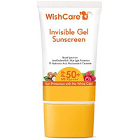 Wishcare Invisible Gel Sunscreen Spf 50+ Pa++++ For Oily And Dry Skin - Light Weight Oil Free Gel Sunscreen With No White Cast 50G