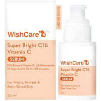 Wishcare Super Bright C16 Vitamin C Serum For Oily Skin, Dry & Combination Skin -10% Vitamin C, 4% Niacinamide,1% Kojic Acid, 0.5% Ferulic Acid, Licorice & 4-N-Br- Serum For Pigmentation & Dark Spots 30Ml
