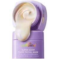 Mcaffeine Super Glow Flash Facial 25% Aha+Bha+Pha Face Mask | 5 Mins Glow Face Pack | Instant Brightening | Unclogs Pores, Removes Blackhead & Dead Skin | Tan Removal | Color Changing Mask - 50Gm
