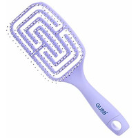 Gubb Paddle Vent Hair Brush Broad With 3-In-1 Function Detangles The Hair | Ideal For Thick And Thin Hair Growth | Nylon, Soft Bristles For Deep Penetration & Ball Tips That Massage The Scalp & Helps In Making Ponytail | Hair Brush For Men & Women