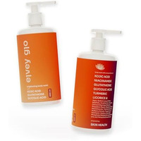 Elvey Essentials Glo Body Wash With 2% Kojic Acid, Glutathione, Glycolic Acid & Arbutin For Body Brightening, Tan Removal & Glow (200Ml)