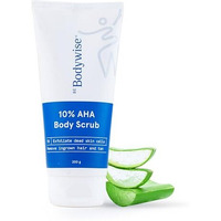Be Bodywise 10% Lactic Aha Exfoliating Body Scrub For Tan Removal & Soft-Smooth Skin | For Women | De-Tan Bathing Scrub With Centella Water & Aloe Vera, Removes Dirt & Dead Skin From Neck, Knees, Elbows & Arms