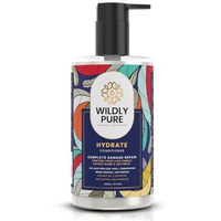 Wildly Pure Natural Conditioner For Dry & Frizzy Hair| Deep Conditioning & Smoothening| Natural Biolipid Complex For 72 Hours Of Smoothening | 70% Frizz Reduction In One Wash| Strenthinening & Repair For Damaged Hair| Men & Women| 300Ml (Hydrate)