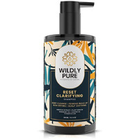 Wildly Pure Clarifying Shampoo For Hard Water & Metal Damage | For Oily Scalp & Low Porosity Hair | Deep Clensing Removes Built Up & Flakes | Rosemary, Hibiscus & Castor Oil | Sulphate, Paraben & Silicone Free | Men & Women | 300 Ml (Reset)