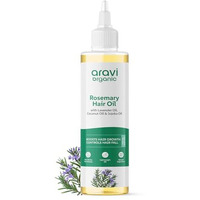 Aravi Organic Rosemary Lavender Hair Oil For Healthy Scalp, Hair Roots - 100% Pure & Natural - For Hair Growth & Hair Fall Control - 200 Ml