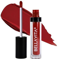 Bellavita Kiss-Proof Liquid Lipstick | 3.8 Ml | 18-Hr Stay | Transferproof Lipstick | Long Lasting | Ultra Matte Finish | Intense Moisturisation | Waterproof Liquid Lipsticks For Women | Scarlet Red