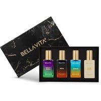 Bellavita Unisex Scents | Long Lasting Perfume Gift Set For Man And Woman | Edp 4X20Ml | Bergamot, Vanilla, Cedar And Sandalwood | Woody, Musky Long Lasting Premium Fragrance