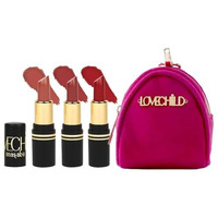 Lovechild Masaba Pocket Mini Lipsticks Set Of 3 With Free Travel Pouch, Hydrating & Long-Lasting Matte Finish, 1.5G Each, Shades For All Skin Tones, Compact & Travel-Friendly Gift Pack, Combo B
