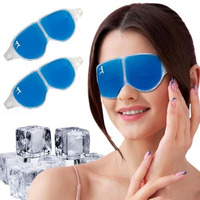 Vfk By Trendy Home Eye Mask (Pack Of 2) With Cooling Gel For Sleeping, Eye Mask For Dark Circles, Dry Eyes, Cooling Eyes, Pain Relief, Relaxing, Redness, Patches, Cooling Reusable Gel Pad With Stretchable Band