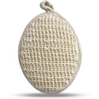Rusabl Ramie Bath Loofah For Body Deep Cleansing And Scrubbing (Pack Of 1, Oval) Reusable Exfoliating Scrub Sponge, Made Of Natural Fibre, Scrubber For Unisex, Cleanses And Gently Exfoliates Skin
