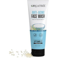 Orgatre Anti Aging Face Wash, 100Ml, With Rice Water, Collagen, Hyaluronic Acid, Retinol