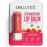 Orgatre Strawberry Lip Balm For Women 3.2Gm | Spf 30 Pa++ | Lip Balm For Dark Lips, Pigmentation, Dry & Chapped Lips | Ceramide & Peptide