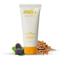 Asaya Detan Face Wash | Glycolic Acid, Berry Extract & Manjistha | Tan Removal Face Cleanser For Men & Women | Normal, Combination Or Oily Skin | Gently Exfoliates & Evens Tone | Soap Free | 100 Ml