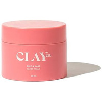Clayco Hydrating Rice & Sake Sleep Mask 50 Ml | Clay Face Mask For Glowing Skin | Japanese Skincare Collagen Mask | Sulfate-Free Vegan Night Cream For Women | Best Skin Care Product For Glass Skin