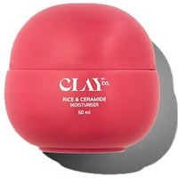 Clayco. Rice & Ceramide Moisturizer | Intense Hydration, Skin Barrier Repair & Brightening | Lightweight & Fast-Absorbing | With Exosomes, Rice Extracts, Ceramides & Vitamin B12 | 50Ml