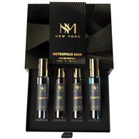 Nourish Mantra Nm New York Metropolis Luxury Perfume Set Of 4 | Perfume For Man | Birthday Gift For Friend | Perfume For Men Long Lasting Smell | 15 Ml Each