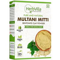 Herbalvilla Natural Multani Mitti Powder For Face Pack (200 Grams) Fuller's Earth, Bentonite Clay