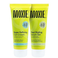 Moxie Beauty Curly Vibe Setter Duo | Boosts Definition & Retains 96% Moisture | Super Defining Curl Cream (120 Ml) & Flexi Stying Serum Gel (120 Ml)