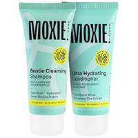 Moxie Beauty Shampoo & Conditioner Travel Combo | 1.5X Stronger Hair | Paraben And Sulfate-Free | Rinse & Shine Travel Duo | Gentle Cleansing Shampoo (50Ml) & Ultra Hydrating Conditioner (50Ml)