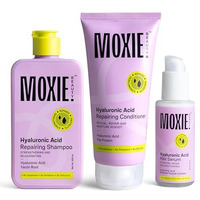 Moxie Beauty Hydrorepair Routine | Sulfate-Free Shampoo + Protein-Enriched Conditioner + Hydrating Serum | Complete Hair Repair & Frizz Control | Strengthening & Moisture Lock | 200Ml + 175Ml + 50Ml