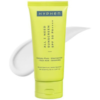Hyphen All I Need Sunscreen Spf 50 Pa ++++ | Lightweight Sun Cream & Leaves No White Cast | Uva & Uvb Sun Care Blue Light Protection | Niacinamide, Ceramide Mineral Sunscreen For Women And Men For Dry, Oily, All Skin Types | 50Ml