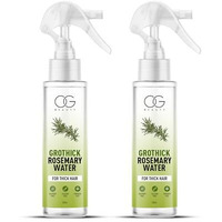 Og Beauty Grothick Rosemary Water - Hair Growth & Thickening Spray | Natural Rosemary Extract, Sulfate-Free, Paraben-Free Formula Pack Of 2 | 200 Ml