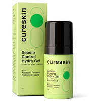 Cureskin Sebum Control Hydra Gel: Hydration & Shine Control For Oily Skin With Aquaxyl, Farnesol, Probiotics Lysate (17 G)