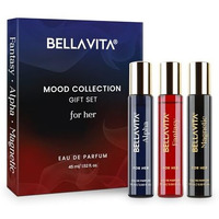 Bellavita Mood Collection Gift Set 3X15Ml | Long Lasting Edp Perfume For Woman | Alpha, Fantasy & Magnetic | Pink Pepper, Jasmine And Moss | Fruity, Floral Premium Fragrance For Women