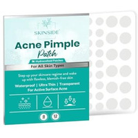 Skinside Acne Pimple Patches For Face Pimples | Hydrocolloid Facial Spot Patches With 0.5% Salicylic Acid For Pimple Healing | Invisible Waterproof Absorbs Excess Oil & Pimple Overnight (36 Patches)