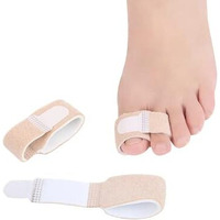 Aegon Hammer Toe Straightener | Toe Separator For Crooked Toes | Broken Toe Wrap Separator | Toe Corrector Cushion Bandage | Hammer Toe Splint Protector | Overlapping Toe Support (2 Pcs)