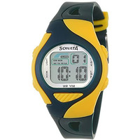 Sf Digital Grey Dial Plastic Strap Unisex Watch-Ns87011Pp04