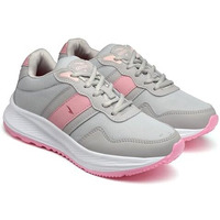 Asian Women Destiny-01 Running And Casual Wear Running Shoes With Laces,Lightweight And Comfortable Shoes Gym And Sports Shoes For Women & Girls With Stylish Design,Lgrey Pink,5 Uk