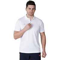 Nivia Solid Men's Dotted Micro Polyester Regular Fit T-Shirt, Xl (White)