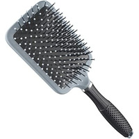 Ross Ultra Paddle Hair Brush  Wide Coverage, Soft Ball-Tipped Bristles For Comfortable Scalp Stimulation, Tangle-Free Hair, Frizz Control, And Effortless Styling  Suitable For Men & Women, All Hair Types, Grey