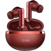 Truke New Launched Q1 Lite True Wireless In Ear Earbuds, 48H Playtime Ear Buds, Crystal-Clear Calls, Fast Charging, Elegant Royal Design, Bluetooth 5.4, Noise Cancellation, Gaming Mode (Rose Red)